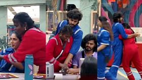 பிக் பாஸில் ப்ளூ டீமின் உணவை கண்முன்னே எடுத்த முனியம்மாள்!...