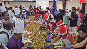 கோவையில் 1,000 கிலோ கிறிஸ்துமஸ் கேக் கலவை தயாரிப்பு!...