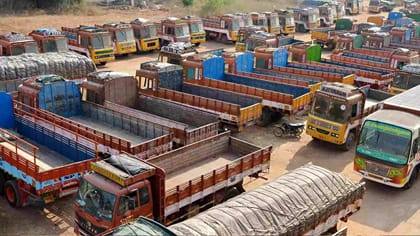 ஜிபிஎஸ் பொருத்தாத லாரிகளில் ஜல்லி, எம் சாண்ட் ஏற்ற தடை!