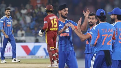 கூட்டணியில் மிரட்டிய ஹோப் - ரூதர்ஃபோர்ட்.. IND 248 ரன்கள் இலக்கு!
