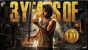 ப்ளடி ஸ்வீட்… 3 ஆண்டுகளை நிறைவு செய்தது தளபதி விஜயின் லியோ படம்!