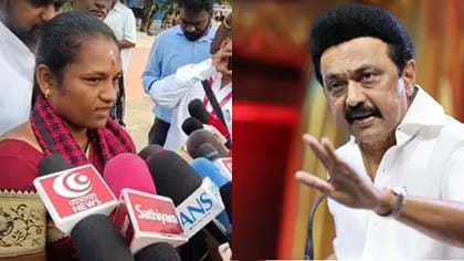தாராபுரம் திமுக வேட்பாளருக்கு ஆறுதல் சொன்ன மு.க.ஸ்டாலின்