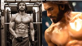41 வயதிலும் அசத்தும் ரன்வீர் ... வைரலாகும் ஷர்ட்லெஸ் புகைப்படம்.!...