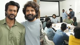 மொத ராத்திரி படக்குழுவை நேரில் அழைத்து வாழ்த்திய சிவகார்த்திகேயன்...