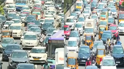தொடர் விடுமுறை எதிரொலி.. சென்னையில் ஸ்தம்பித்த போக்குவரத்து!