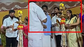 காங்., MP உடன் மோதல்.. மெழுகுவர்த்தியை தூக்கி எறிந்த தவெக MLA!...