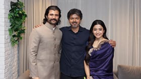 முதல்வர் விஜய்யை சந்தித்த விஜய் தேவரகொண்டா - ராஷ்மிகா ஜோடி...
