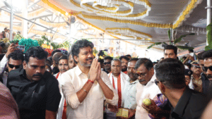 தமிழக முதல்வர் விஜய் கனகதுர்கை அம்மன் கோயிலில் சிறப்பு தரிசனம்!